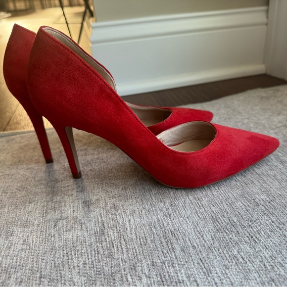 Gently used H&M heels in red orange color. Size 6.5US/37EU. Great condition! - Picture 4 of 11